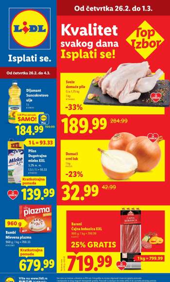 Lidl katalog - 26.02.2026 - 04.03.2026.