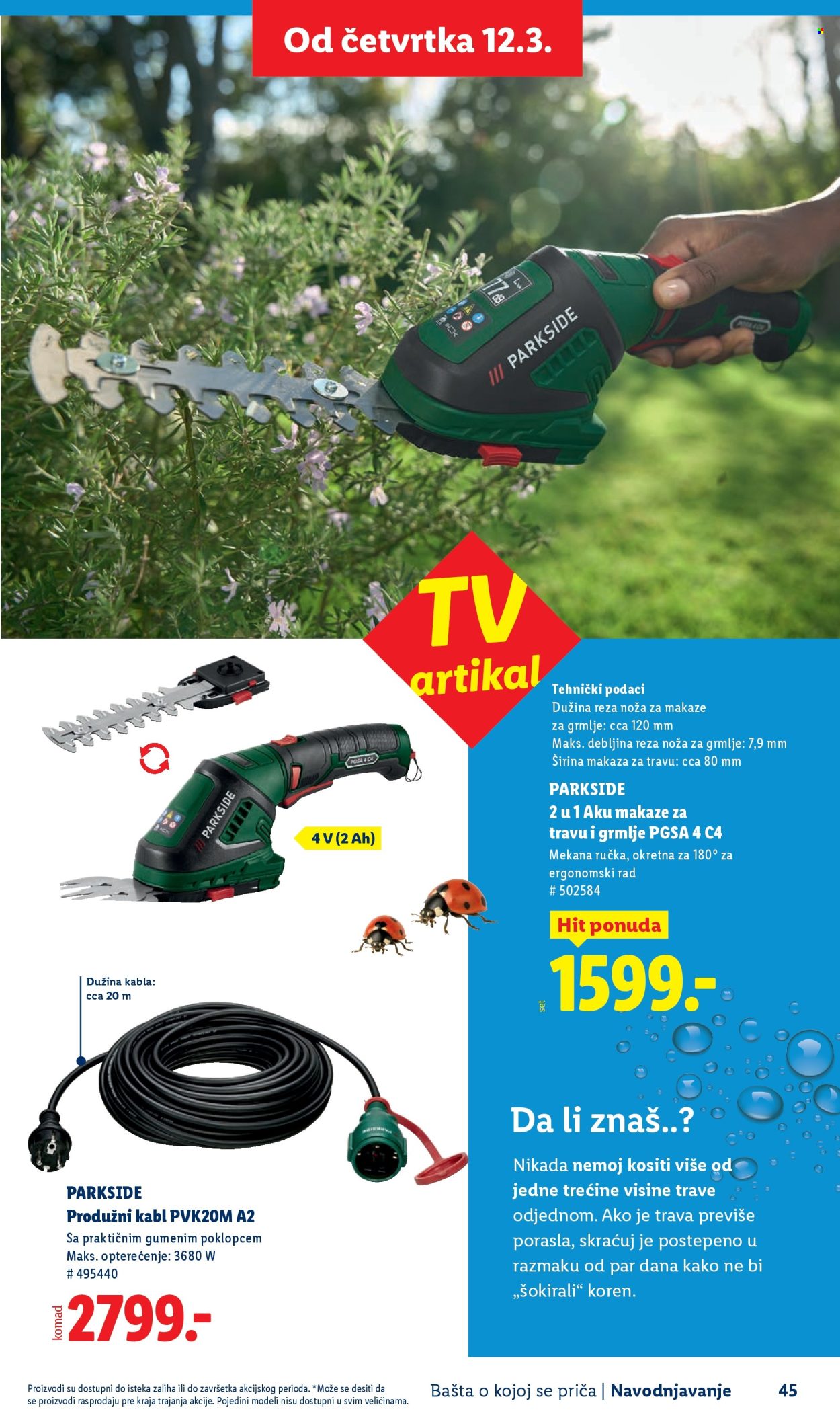 Lidl katalog. Stranica 45