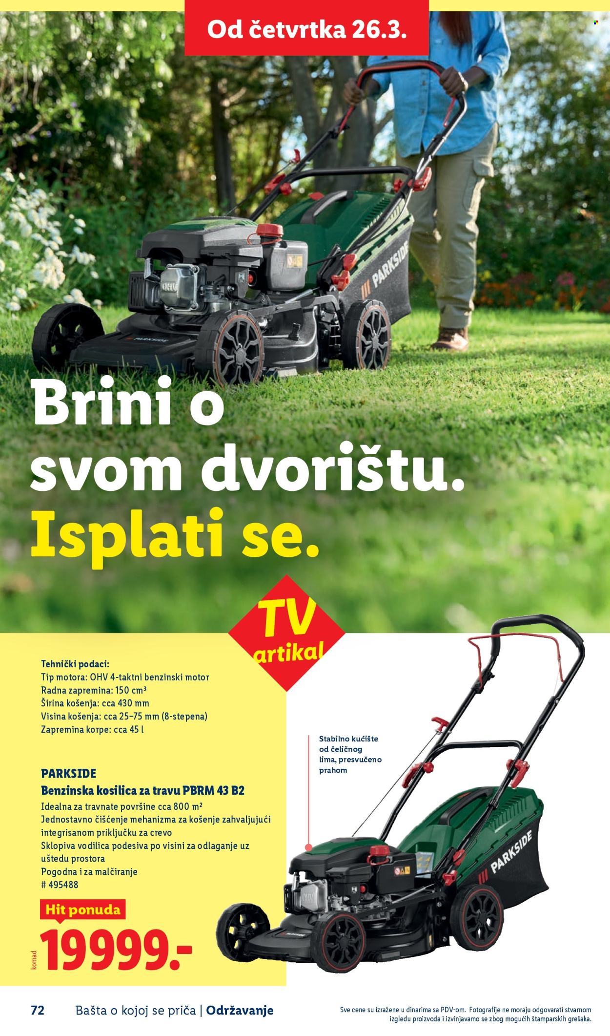 Lidl katalog. Stranica 72
