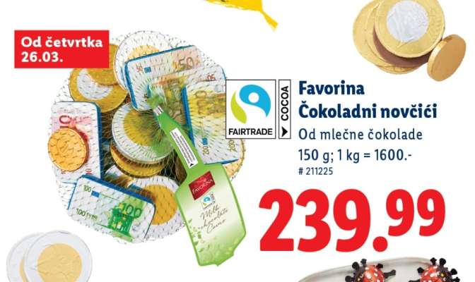 Favorina Čokoladni novčići