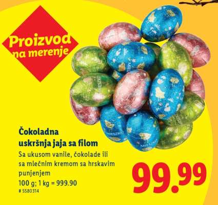 Čokoladna uskršnja jaja sa filom
