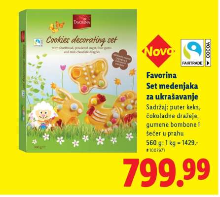 Favorina Set medenjaka za ukrašavanje