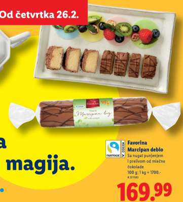 Favorina Marcipan deblo