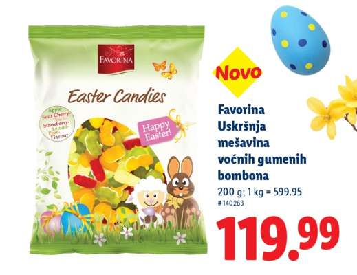 Favorina Uskršnja mešavina voćnih gumenih bombona
