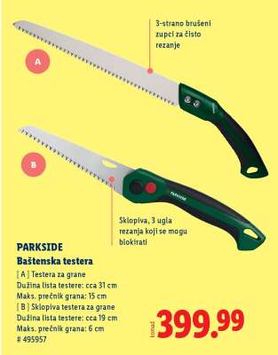 PARKSIDE Baštenska testera