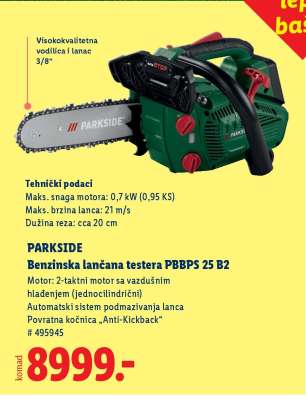 PARKSIDE Benzinska lančana testera PBBPS 25 B2