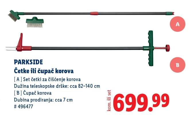 PARKSIDE Četke ili čupač korova