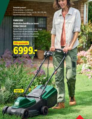 PARKSIDE Električna kosilica za travu PERM 1300 A1