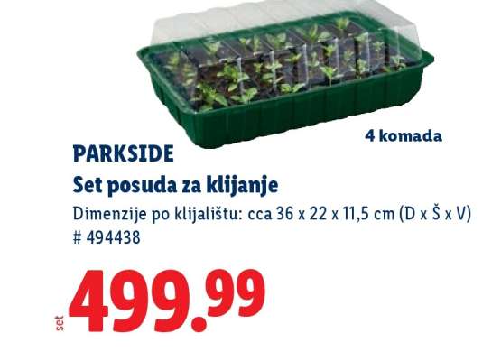 PARKSIDE Set posuda za klijanje