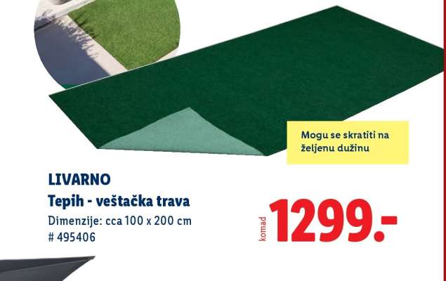 LIVARNO Tepih - veštačka trava