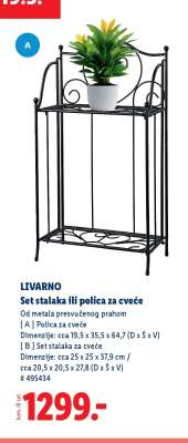 LIVARNO Set stalka ili polica za cveće