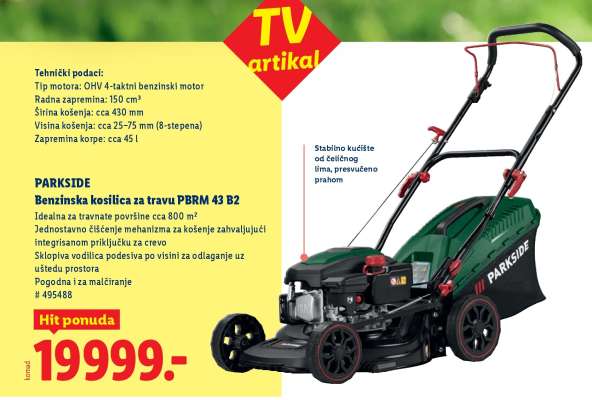 PARKSIDE Benzinska kosilica za travu PBRM 43 B2