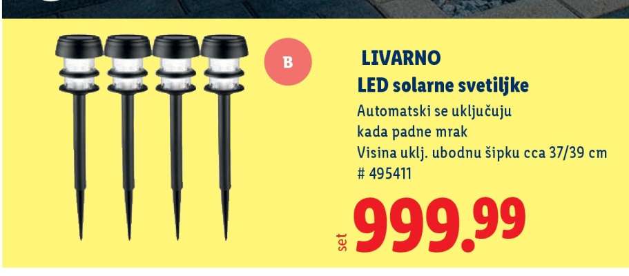 LIVARNO LED solarne svetiljke
