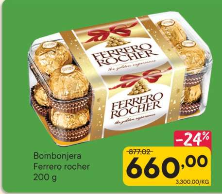Bombonjera Ferrero Rocher 200 g