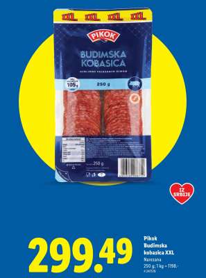 Pikok Budimska kobasica XXL