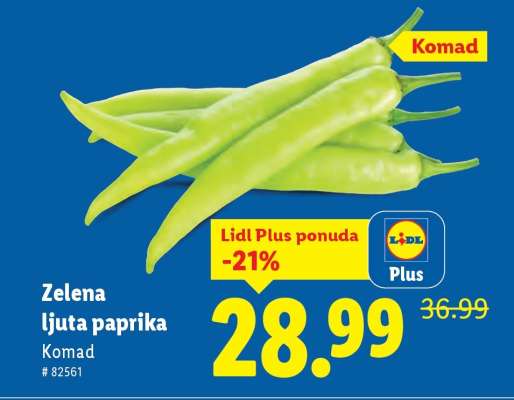 Zelena ljuta paprika