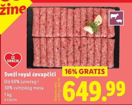 Sveži royal ćevapčići