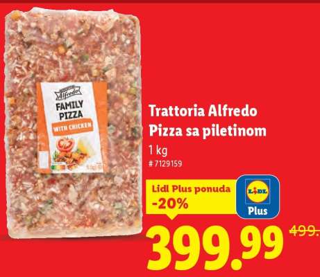 Trattoria Alfredo Pizza sa piletinom