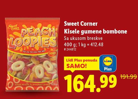 Sweet Corner Peach Loopies