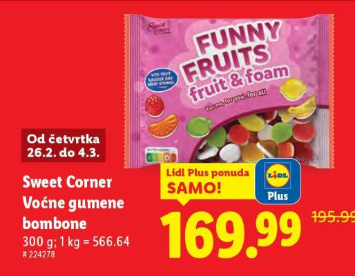 Sweet Corner Voćne gumene bombone