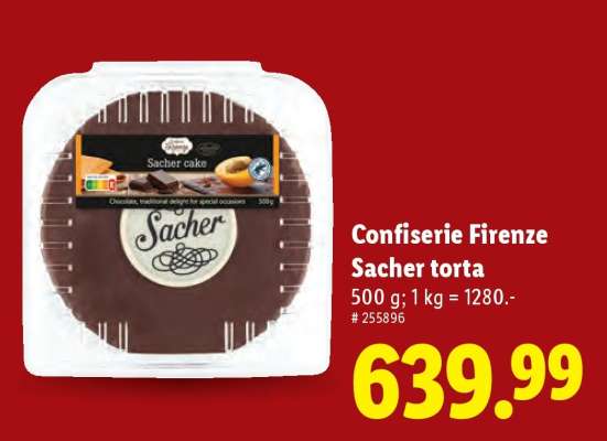 Confiserie Firenze Sacher torta