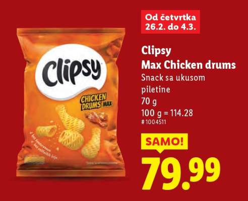 Clipsy Max Chicken drums
