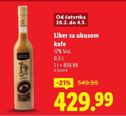 Liker sa ukusom kafe