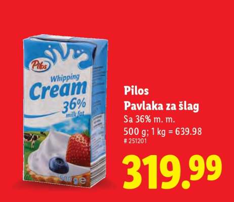 Pilos Pavlaka za šlag