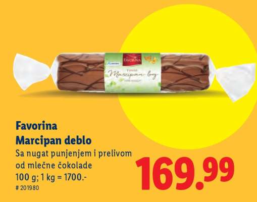 Favorina Marcipan deblo