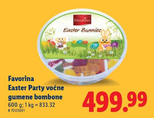 Favorina Easter Party voćne gumene bombone