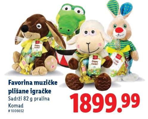 Favorina Muzičke plišane igračke