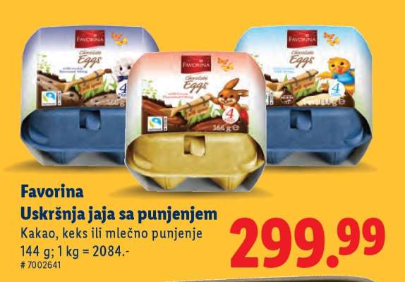 Favorina Uskršnja jaja sa punjenjem