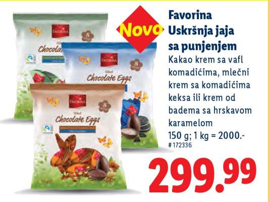 Favorina Uskršnja jaja sa punjenjem