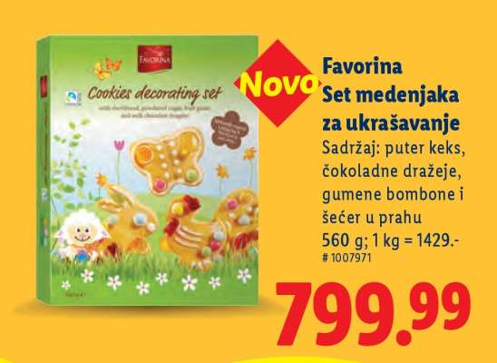 Favorina Set medenjaka za ukrašavanje