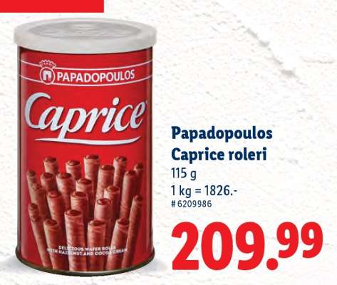 Papadopoulos Caprice roleri