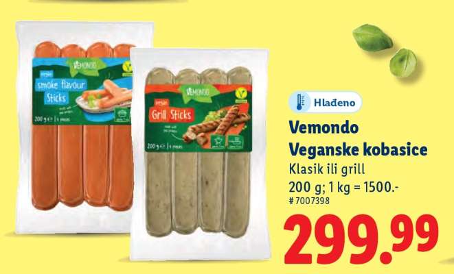 Vemondo Veganske kobasice