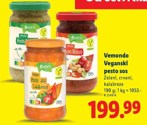 Vemondo Veganski pesto sos