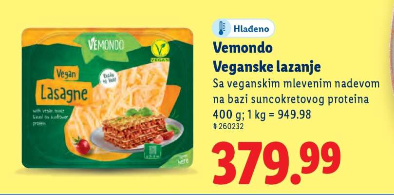 Vemondo Veganske lazanje