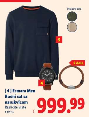 Esmara Men Ručni sat sa narukvicom