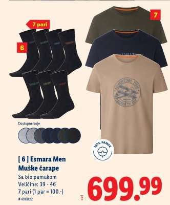 esmara MEN Muške čarape