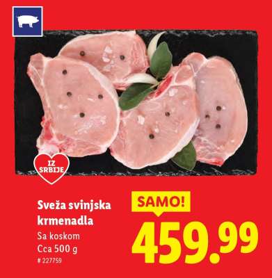 Sveža svinjska krmenadla