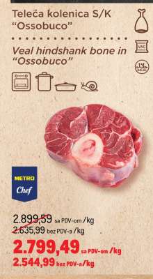 Teleća kolenica S/K 'Ossobuco'