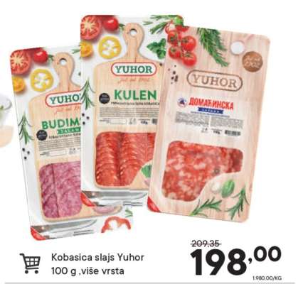 Kobasica slajs Yuhor