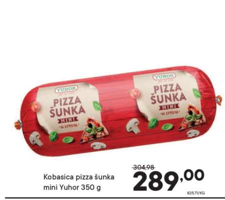 Kobasica pizza šunka mini Yuhor 350 g