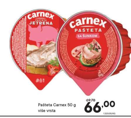 Pašteta Carnex 50 g