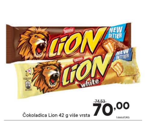 Čokoladica Lion 42 g više vrsta