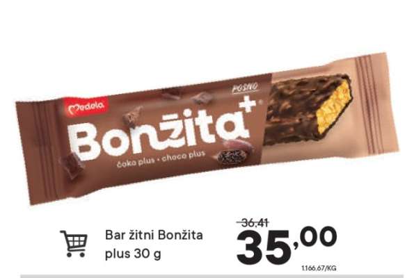Bar žitni Bonžita plus 30 g