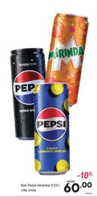 Sok Pepsi limenka 0.33 l