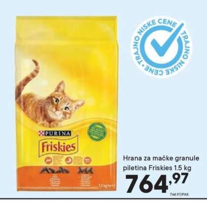 Hrana za mačke granule piletina Friskies 1.5 kg