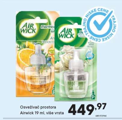 Osveživač prostora Airwick 19 ml, više vrsta